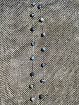 Traditional NDOP fabric necklace and 925 silver