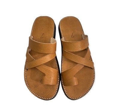 Sandale en cuir véritable haute qualité fait main mode femme