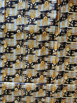 COUPON TISSU WAX   AFRICAIN MOTIF: