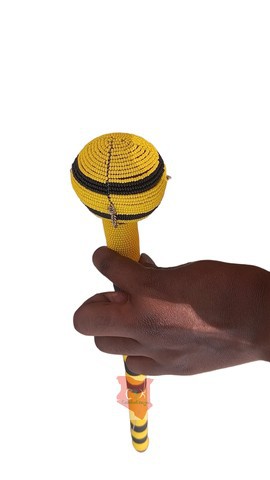 Masai Tribal Fimbo, Talking Stick For Men,Wooden Beaded Stick, Rungu