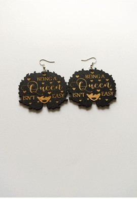 Boucles d'oreilles Afro Queen