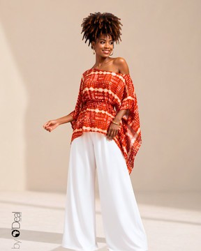 Mini kimono dress / asymmetrical tunic / chiffon beach square