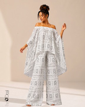Magnificent wide pants and matching tunic set