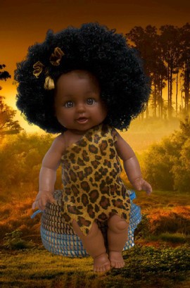 Black doll "Zenza"