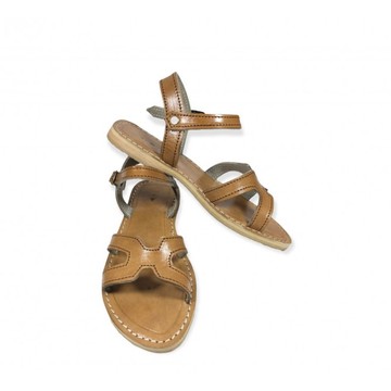 Sandale en cuir véritable haute qualité fait main mode femme