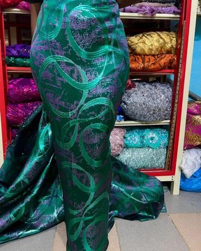 Damask, brocade, fabric for suit (5 yards)