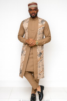 3pieaces  men's African Kaftan