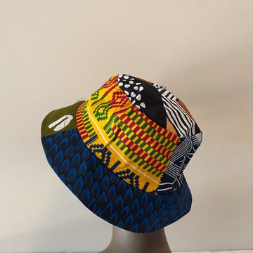 African Print Ankara Multicolor Bohemian Patchwork Bucket Hat