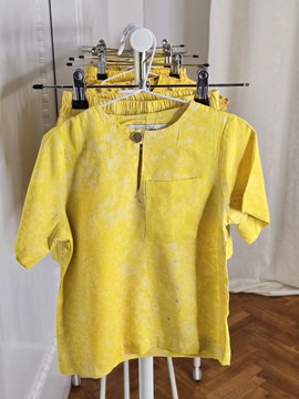 Ensemble Musa en tissu nigerian Adire [2-4-6-8 ans ]