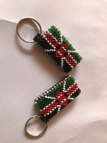 Key holders/key rings/beaded key holders