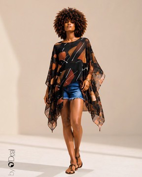 Asymmetric Chiffon Tunic
