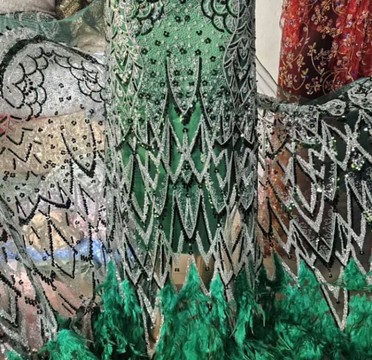 Beaded lace, fabric for wedding, lace for wedding dress, lace   (5 yards )