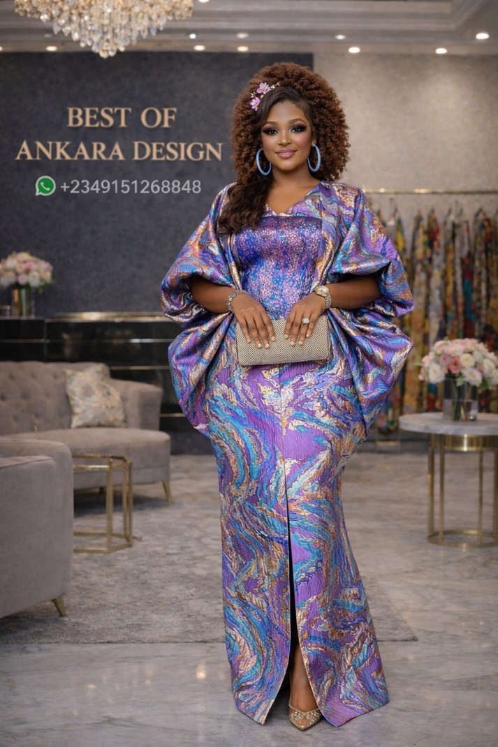 Luxury Multicolor Silk Kaftan Gown Elegant Couture Maxi Dress by Best - ANKA Luxury Multicolor Silk Kaftan Gown Elegant Couture Maxi Dress by Best - ANKA