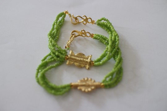 pearl bracelets and akan weights