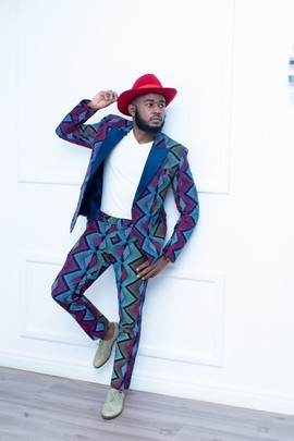 Tuxedo suit, Ankara Tuxedo, Ankara Suit, African Men Wear, men clothing, African Suit,