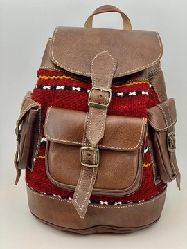 Very good quality handmade original real leather backpack