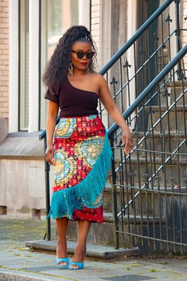 AWELE TASSLE GOLD SKIRT