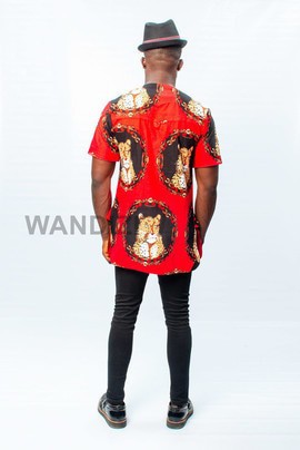 Chemise imprimée Isi Agu, vêtements pour hommes africains, vêtements pour hommes africains, chemise traditionnelle
