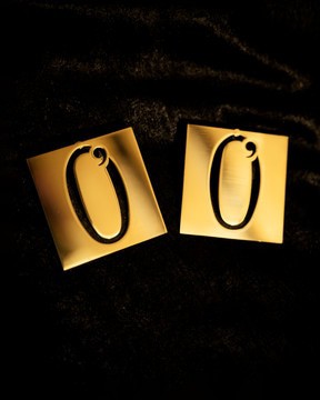 Square Logo Earrings (SMALL)
