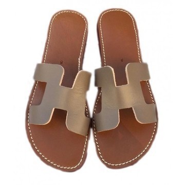 Grande Vente! Sandale été en cuir véritable pour femme fait main par des artisans du Maroc
