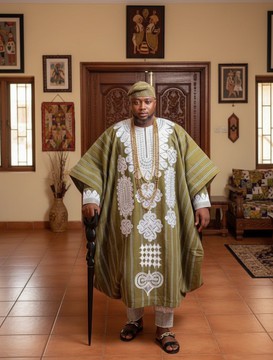 Agbada | African Wedding Suit for Men | Traditional Groom’s Suit | Dashiki | Aso-oke