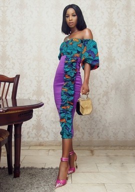 Adensecret Denike Ankara African Print Dress