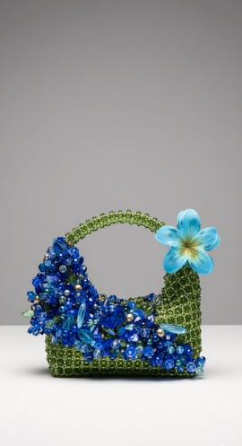 Le sac africain fait main Azure Bloom Meadow