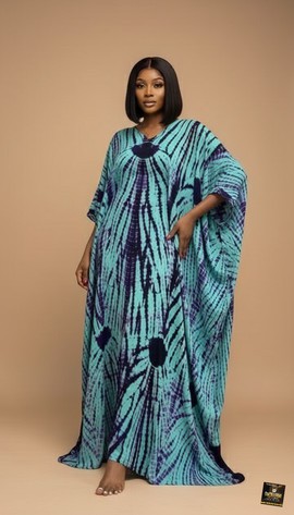 Adire Maxi Kaftan
