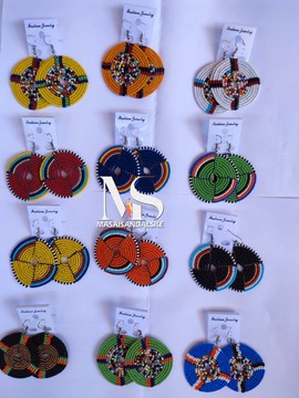 Maasai earrings / Wholesale maasai strings / Handmade earrings for women