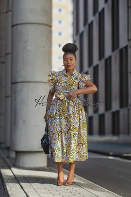 ZENDAYA FLORAL MIDI DRESS