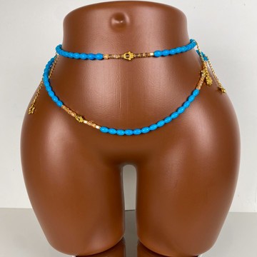 Bine bine, bijoux de ventre, perle de taille, bayas, collier de hanche , binbin