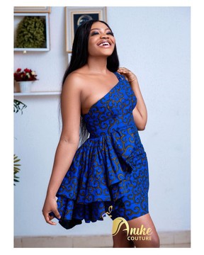 Dera ankara print midi dress,