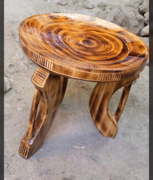 African wooden stool/ assent end table / unique wooden stool