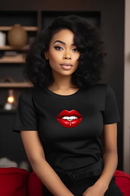 T-shirt - "Red Lips"