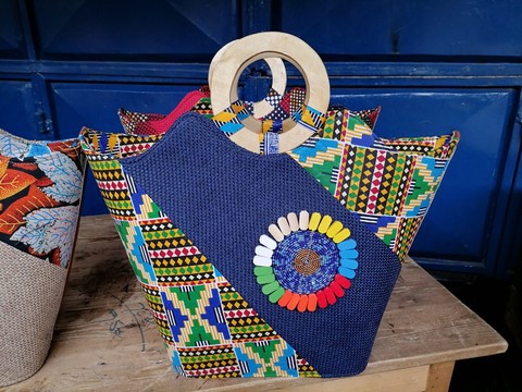 African jute bags / African handbags / Beaded bags African
