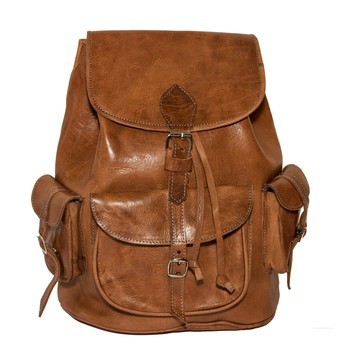 Sac fait main en cuir véritable artisanale Marron