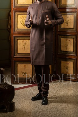 Dark Brown Damaran Boubou