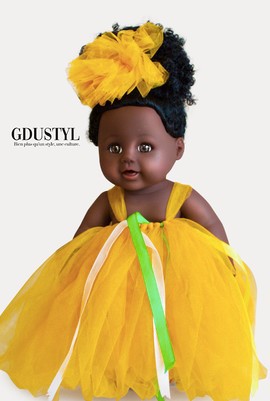 Black doll "Aline Sitoë"
