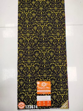 African Ankara wax 100% cotton 6 yards 501