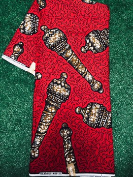 Sisi colorful Ankara wax, pure cotton,6yards