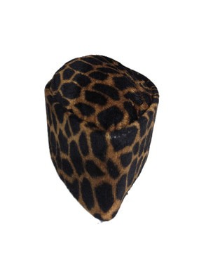 Leopard Print Kufi Cap - Native Wedding Men's Cap, Traditional Hat