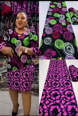 Wax Africain Ankara 007 100% coton 6 mètres