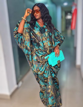 Rehana Luxe Woman Flower Boubou For Weddings/Special occasions/Plus Size