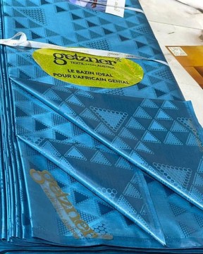 African Bazin Riche fabric/ 100% cotton/ 6 meters/ brocade getzner