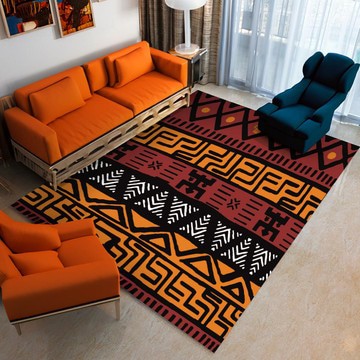 Mudcloth African Print Carpet Rug (LARGER SIZES AVAILABLE)