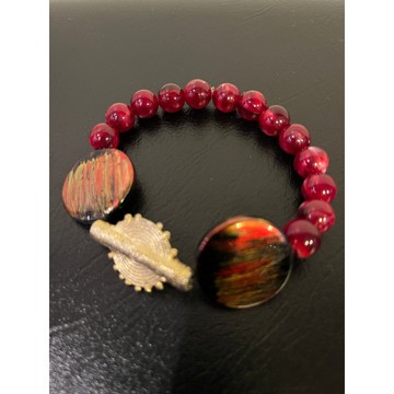 Bracelet ethnique rouge