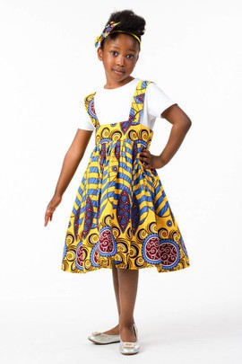 EFUA PINAFORE ANKARA DRESS