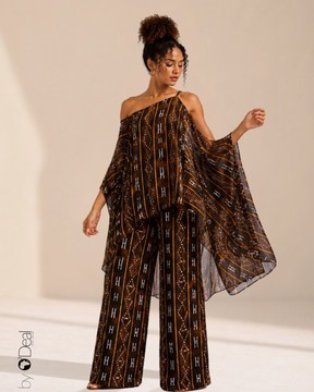 Magnificent wide pants and matching tunic set
