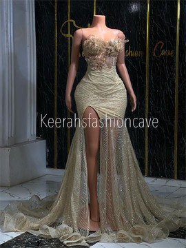 Beaded corset wedding reception dress, luxury evening dress, prom gowns