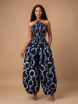 Ensemble asymétrique deux pièces à motifs